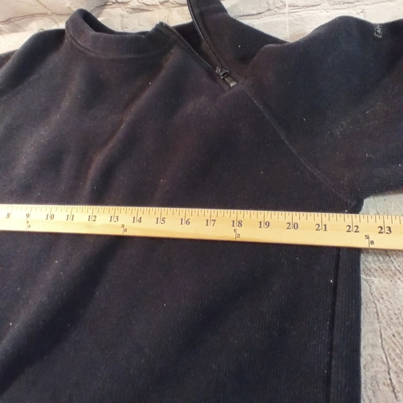 Aigle Pullover Polartec Black Zip Shoulder Fleece XL - Picture 6 of 12